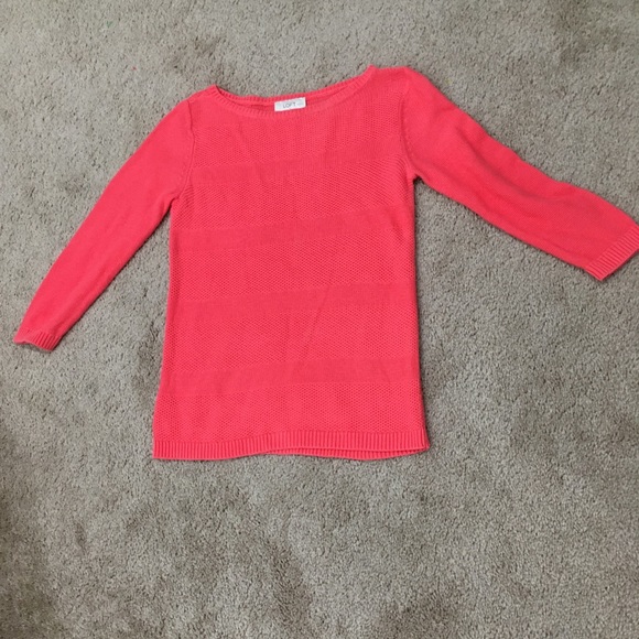 3/4 sleeve multi pattern texture cre neck - Picture 2 of 5